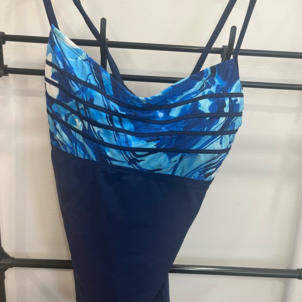 Blue Patterned Women's Bikini